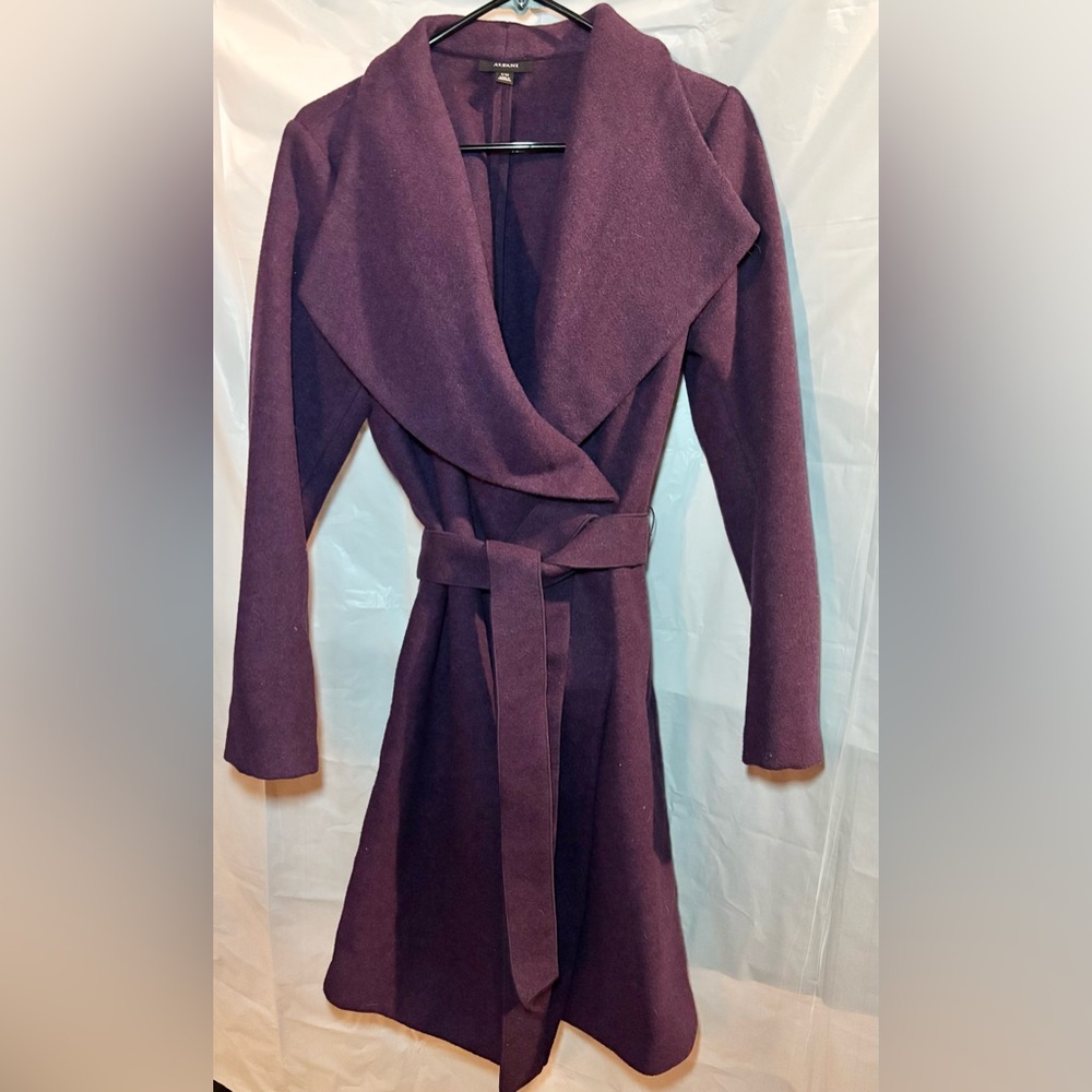 Alfani Red Wrap Tie Front Long Sleeve Jacket